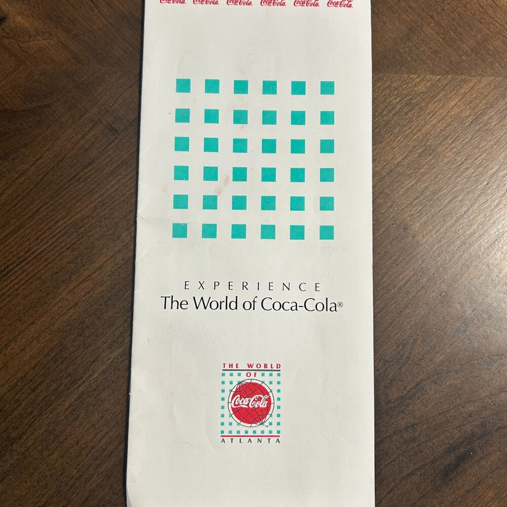 Coca Cola Atlanta plant visitor pamphlet